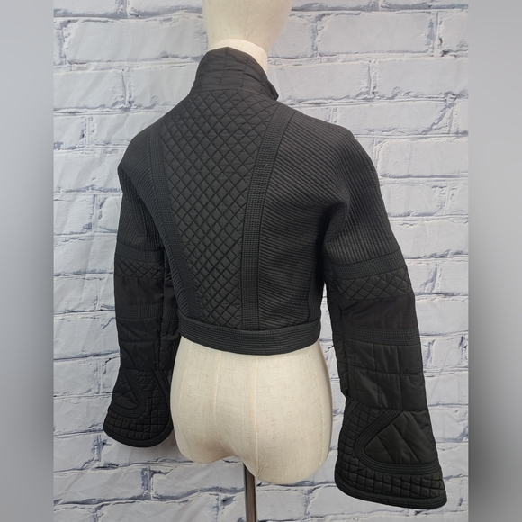 Burberry  Women's Jacket Coat Brown Quilted vintage 90s Y2K Italy 40 EU / 6 US - Picture 6 of 16